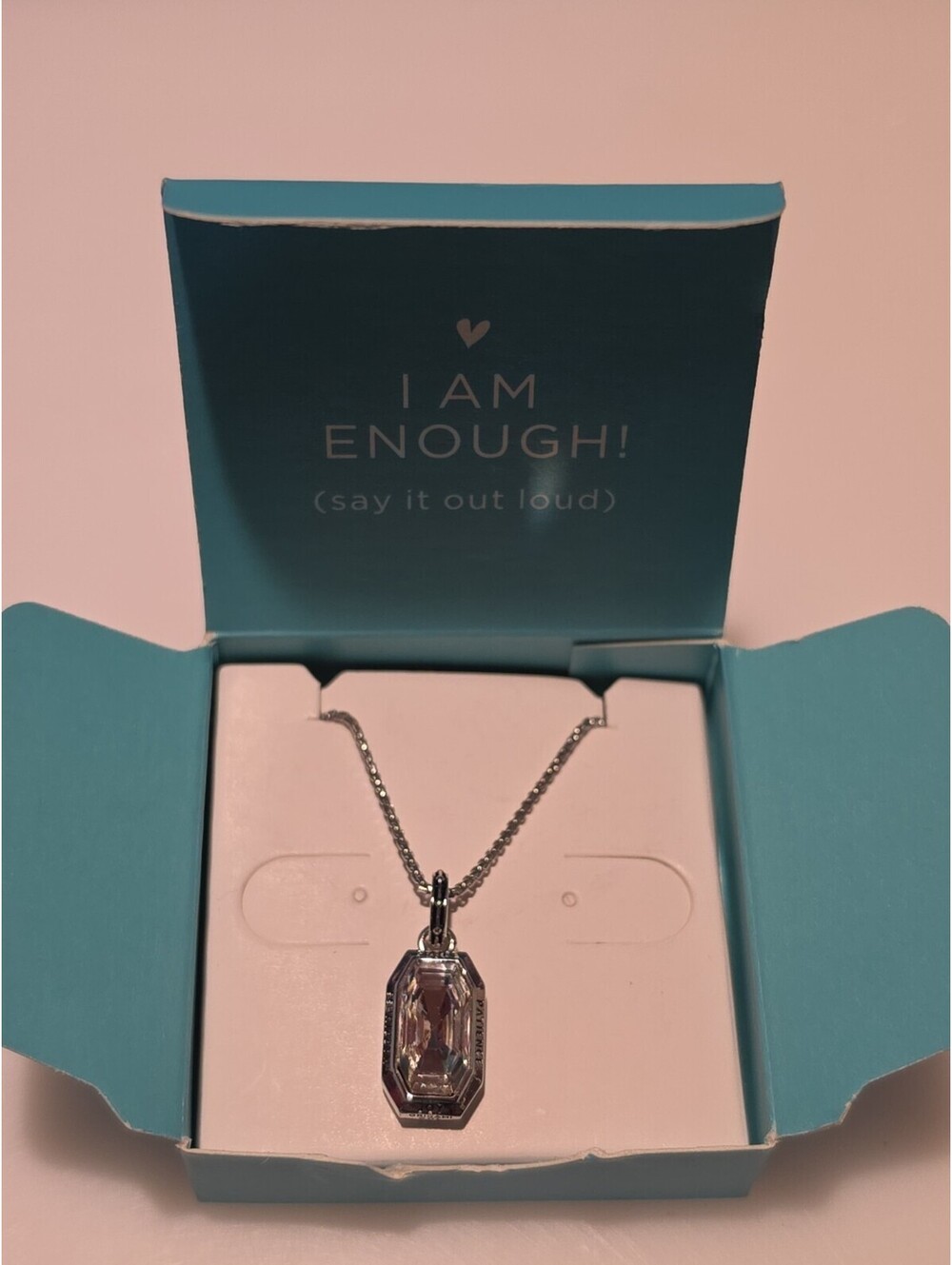 Origami Owl Necklace NL9008 Silver Crystal